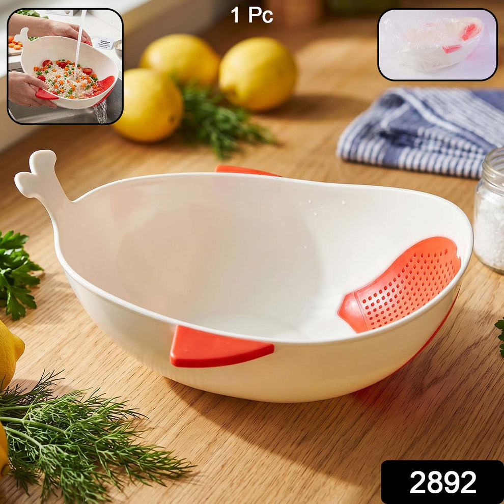 Fish-Shaped Rice & Vegetable Washing Bowl