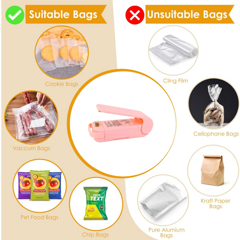 Mini Plastic Bag Sealer - Portable Heat Sealing Machine | FERVENT